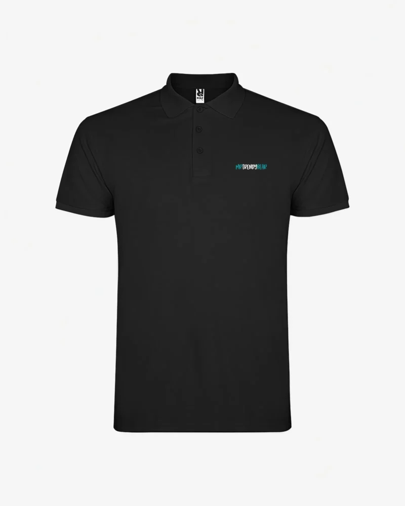 Polo Chic Mr Trendy Bear (negro) (delante)