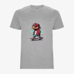 Camiseta niño Keep Calm and Capy Skate On (gris vigoré) (delante)