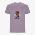 Camiseta niño Keep Calm and Capy Skate On (lavanda) (delante)