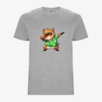 Camiseta niños Dabbing Capybara (gris vigoré) (delante)