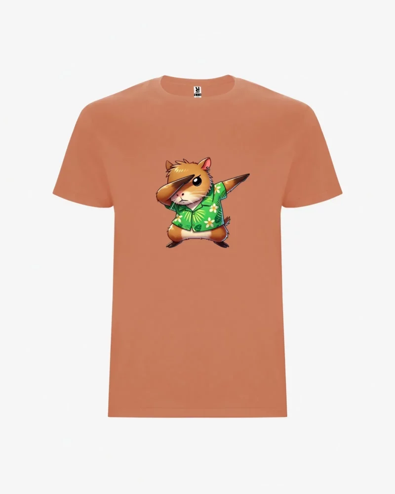 Camiseta niños Dabbing Capybara (naranja greek) (delante) Camiseta niños Dabbing Capybara (naranja greek) (delante)