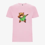 Camiseta niños Dabbing Capybara (rosa claro) (delante)