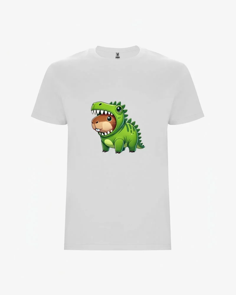 Camiseta niños Dinosaur Capybara (blanco) (delante)