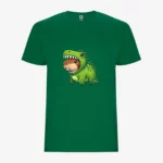 Camiseta niños Dinosaur Capybara (verde kelly) (detrás)