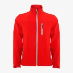 Softshell niños Canberra Mr Trendy Bear (rojo) (delante)