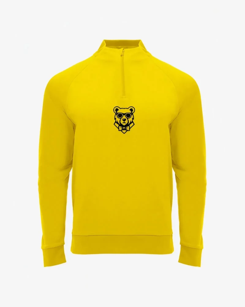 Sudadera deportiva niños Perth Mr Trendy Bear (amarillo) (delante)