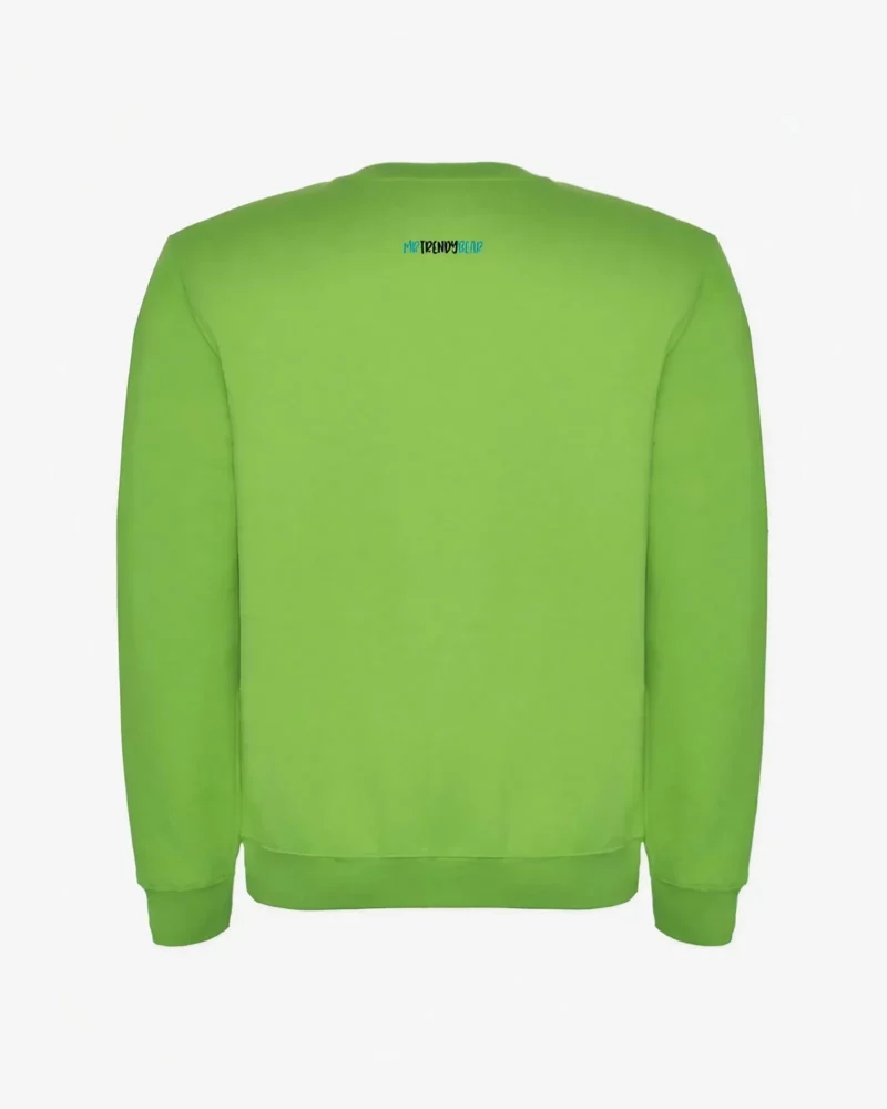 Sudadera niña Don't worry be capy (verde oasis) (detrás)