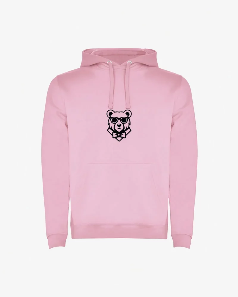 Sudadera niños Perth Mr Trendy Bear (rosa claro) (delante)