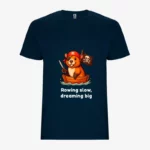 Camiseta niño Capibara pirata (azul marino) (delante)