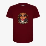 Camiseta niño Coolybara club (granate) (detrás)