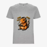 Camiseta niño Gamer capybara (gris vigoré) (delante)
