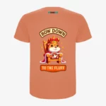 Camiseta niño Capybara king (naranja greek) (detrás)
