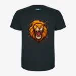 Camiseta niño The king is here (plomo oscuro) (detrás)