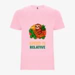 Camiseta niños Speed is relative (rosa claro) (delante)