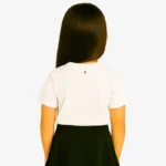 Camiseta manga corta niña (blanco) (detrás)