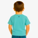 Camiseta manga corta niño (azul lavado) (detrás)