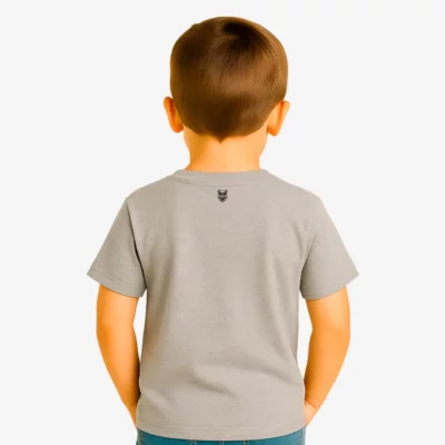 Camiseta manga corta niño (gris vigoré) (detrás)