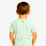 Camiseta manga corta niño (verde mist) (detrás)