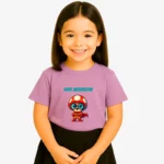 Camiseta niña Hero mushroom (lavanda) (delante)