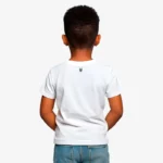 Camiseta niño Gold Coast Mr Trendy Bear (blanco) (detrás)