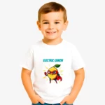 Camiseta niños Electric lemon (blanco) (delante)