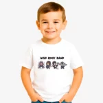 Camiseta niños Wild Rock Band (blanco) (delante)