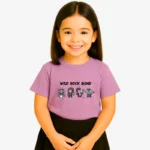 Camiseta niños Wild Rock Band (lavanda) (delante)