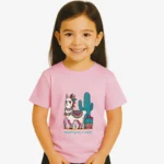 Camiseta niña Dessert queen in style (rosa claro) (delante)