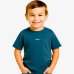 Camiseta niños Adelaida Mr Trendy Bear (azul denim) (delante)