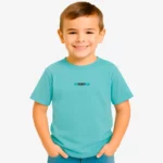 Camiseta niños Adelaida Mr Trendy Bear (azul lavado) (delante)