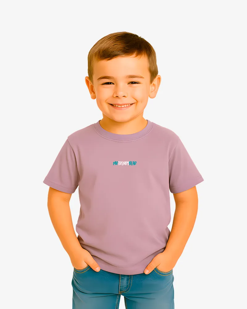 Camiseta niños Adelaida Mr Trendy Bear (lavanda) (delante) Camiseta niños Adelaida Mr Trendy Bear (lavanda) (delante)
