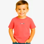 Camiseta niños Adelaida Mr Trendy Bear (rojo crisanteno) (delante)