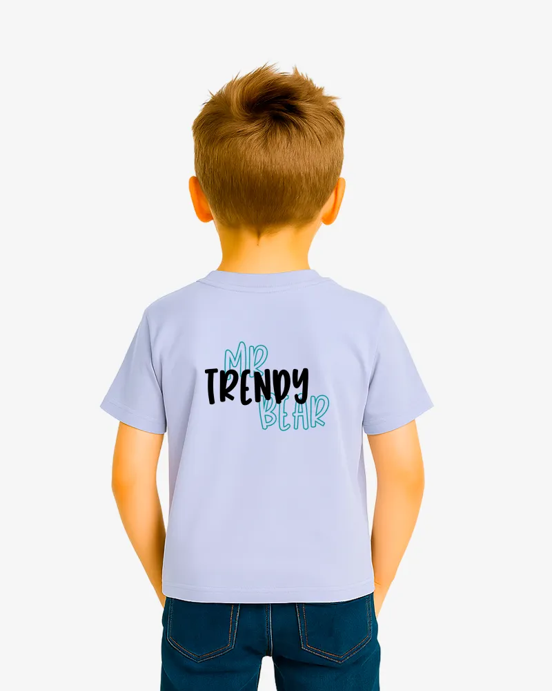Camiseta niños Hobart Mr Trendy Bear (azul zen) (detrás) Camiseta niños Hobart Mr Trendy Bear (azul zen) (detrás)