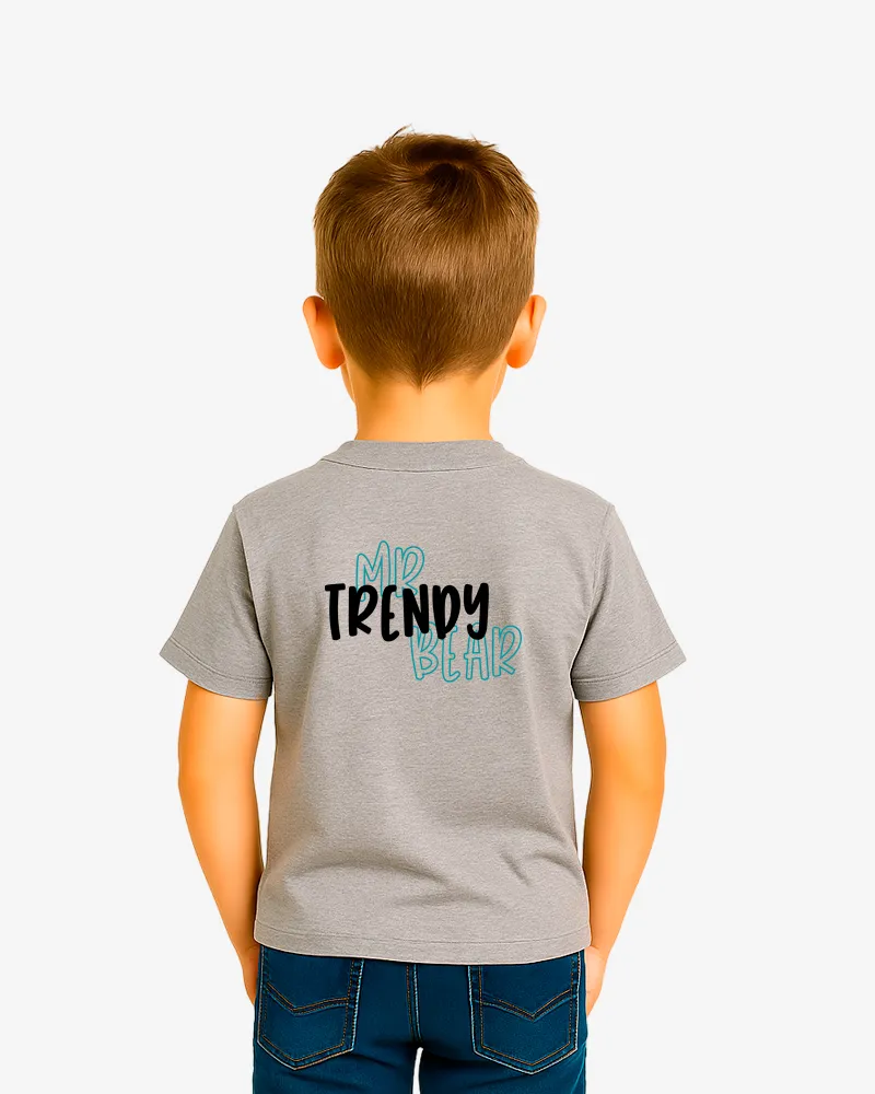 Camiseta niños Hobart Mr Trendy Bear (gris vigoré) (detrás) Camiseta niños Hobart Mr Trendy Bear (gris vigoré) (detrás)