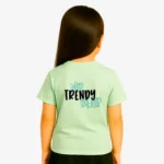 Camiseta niños Hobart Mr Trendy Bear (verde mist) (detrás)