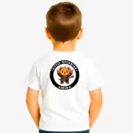 Camiseta niños Little rockstar Bear (blanco) (detrás)