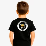 Camiseta niños Little rockstar Bee (negro) (detrás)