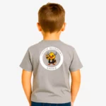 Camiseta niños Little rockstar Duck (gris vigoré) (detrás)