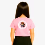 Camiseta niños Little rockstar Horse (rosa claro) (detrás)