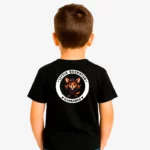Camiseta niños Little rockstar Kangaroo (negro) (detrás)