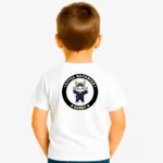Camiseta niños Little rockstar Rabbit (blanco) (detrás)