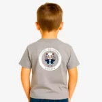 Camiseta niños Little rockstar Sheep (gris vigoré) (detrás)