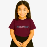 Camiseta niños Melbourne Mr Trendy Bear (púrpura) (delante)