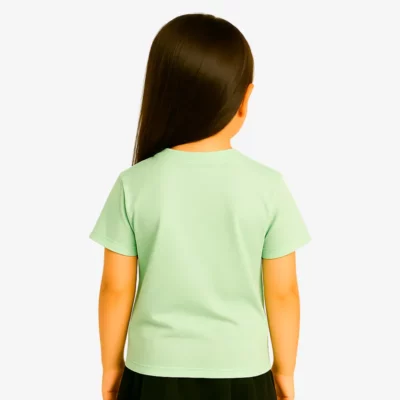 Camiseta niños Melbourne Mr Trendy Bear (verde mist) (detrás)