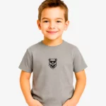 Camiseta niños Perth Mr Trendy Bear (gris vigoré) (delante)