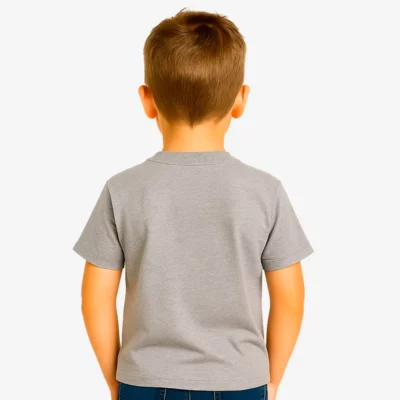 Camiseta niños Perth Mr Trendy Bear (gris vigoré) (detrás)