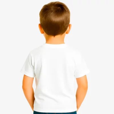Camiseta niños Sydney Mr Trendy Bear (blanco) (detrás)
