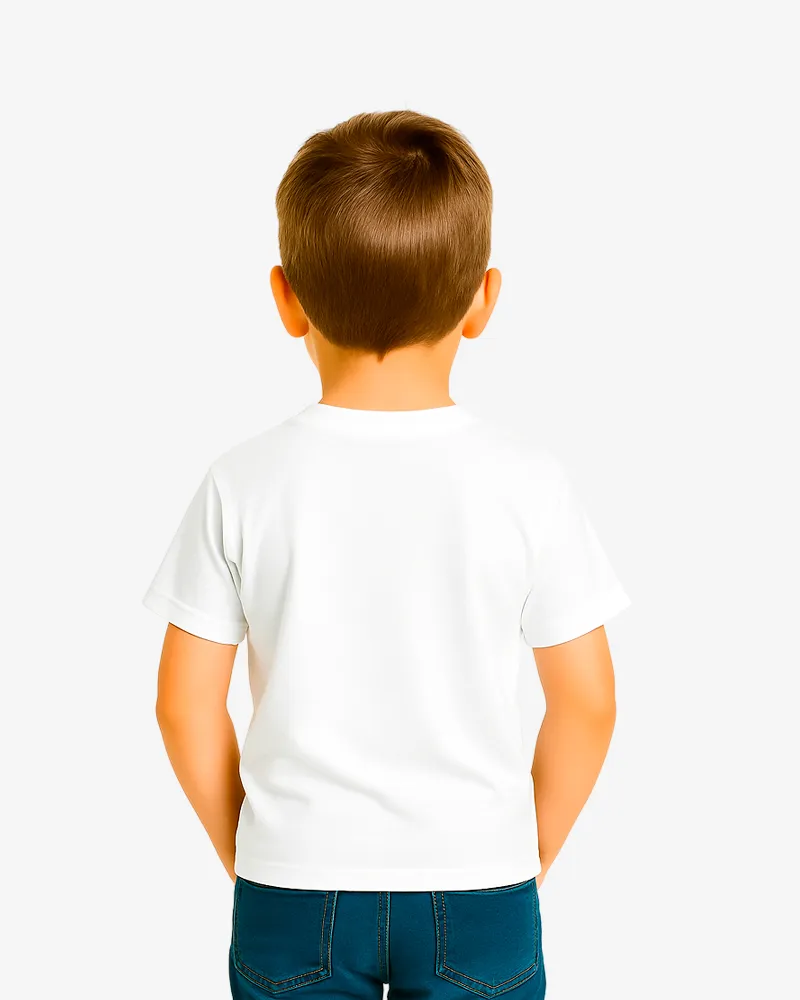 Camiseta niños Sydney Mr Trendy Bear (blanco) (detrás)