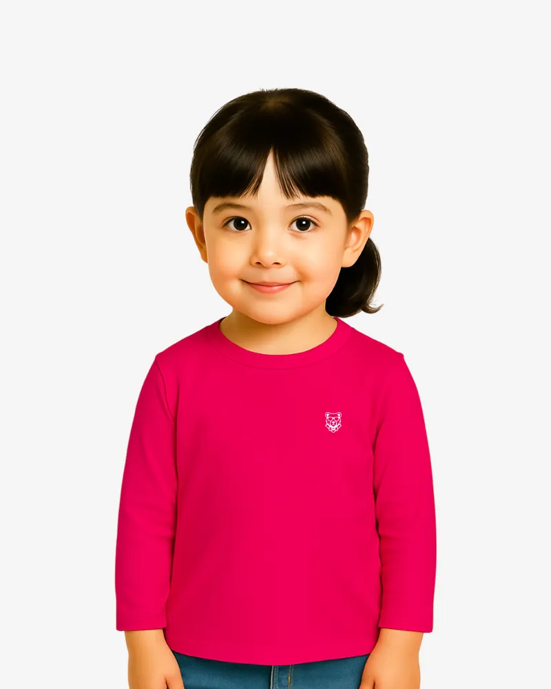 Camiseta manga larga niños Sydney Mr Trendy Bear (rosetón) (delante)