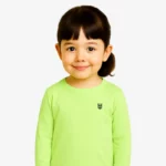 Camiseta manga larga niños Sydney Mr Trendy Bear (verde oasis) (delante)